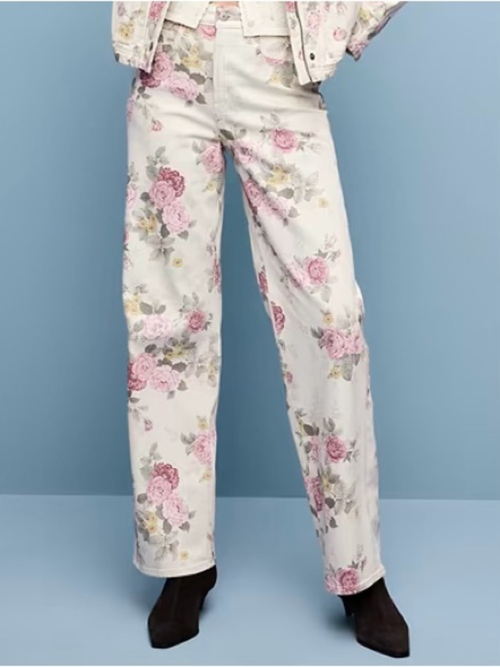 Tall Wide Leg Rose Jeans